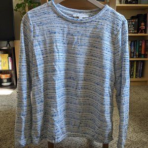 Loft Blue and White Shirt